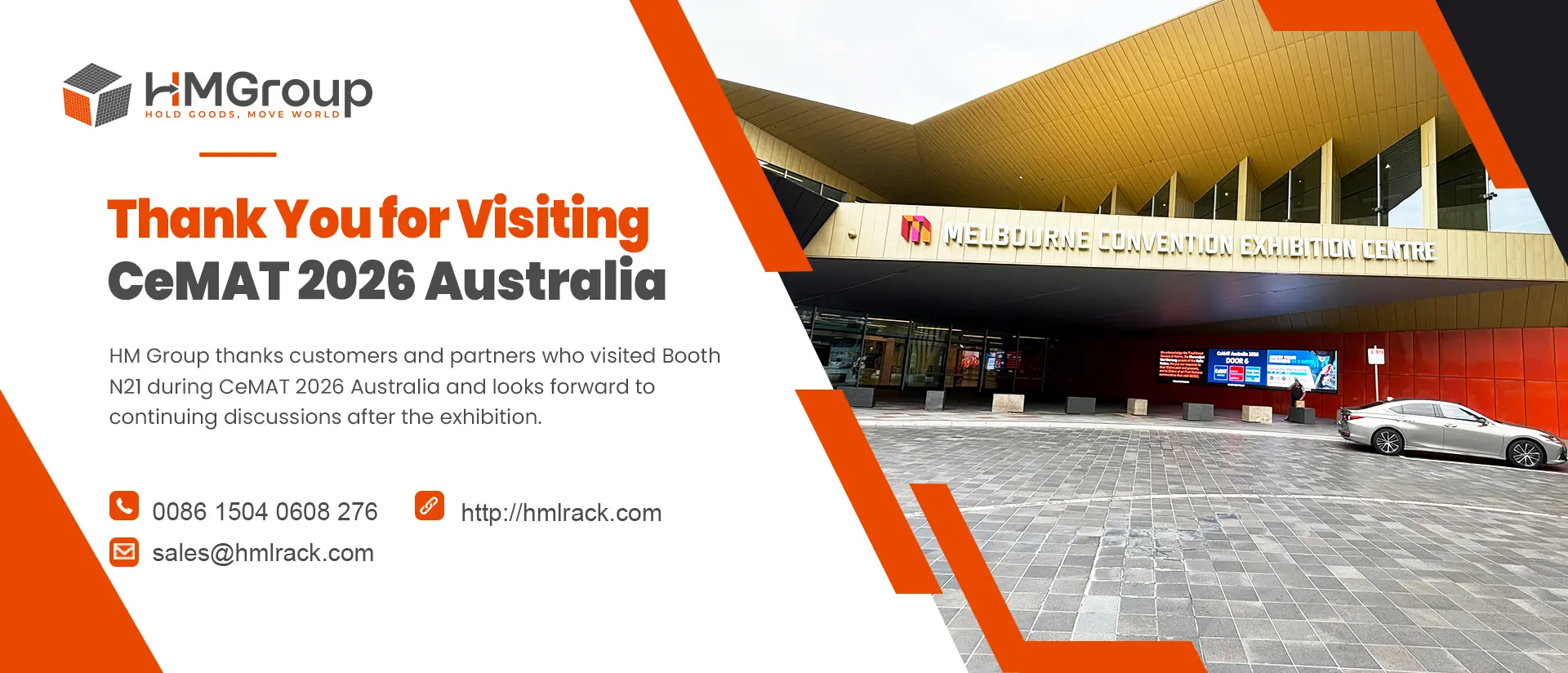 Thank You for Visiting HM Group at CeMAT 2026 Australia Thank You for Visiting HM Group at CeMAT 2026 Australia